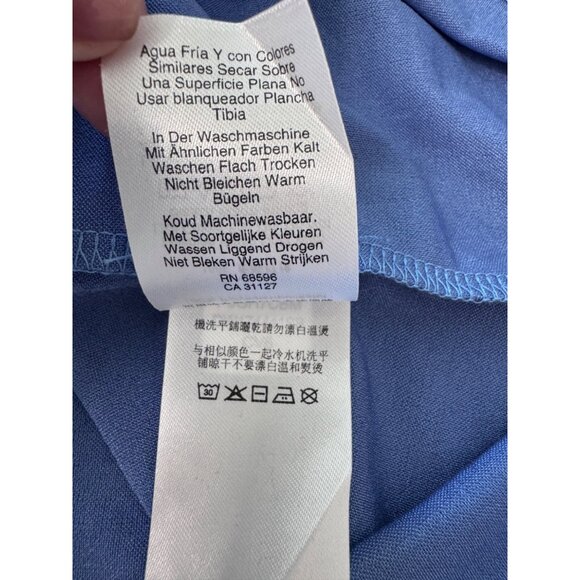 DKNY Shimmer Blue Tank Size XS  Polyester Stretch NWT - Picture 10 of 12